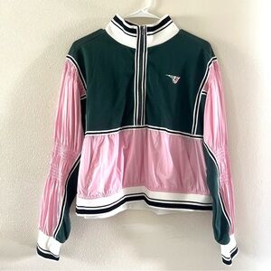 Gola x Anthropologie Hat Trick windbreaker jacket pink green sz small